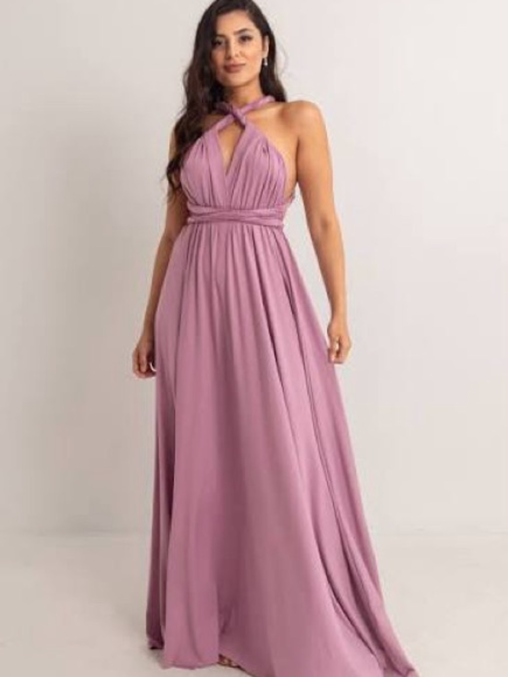 Mauve Maxi Dress Convertible Infinity Dress wedding special occasion